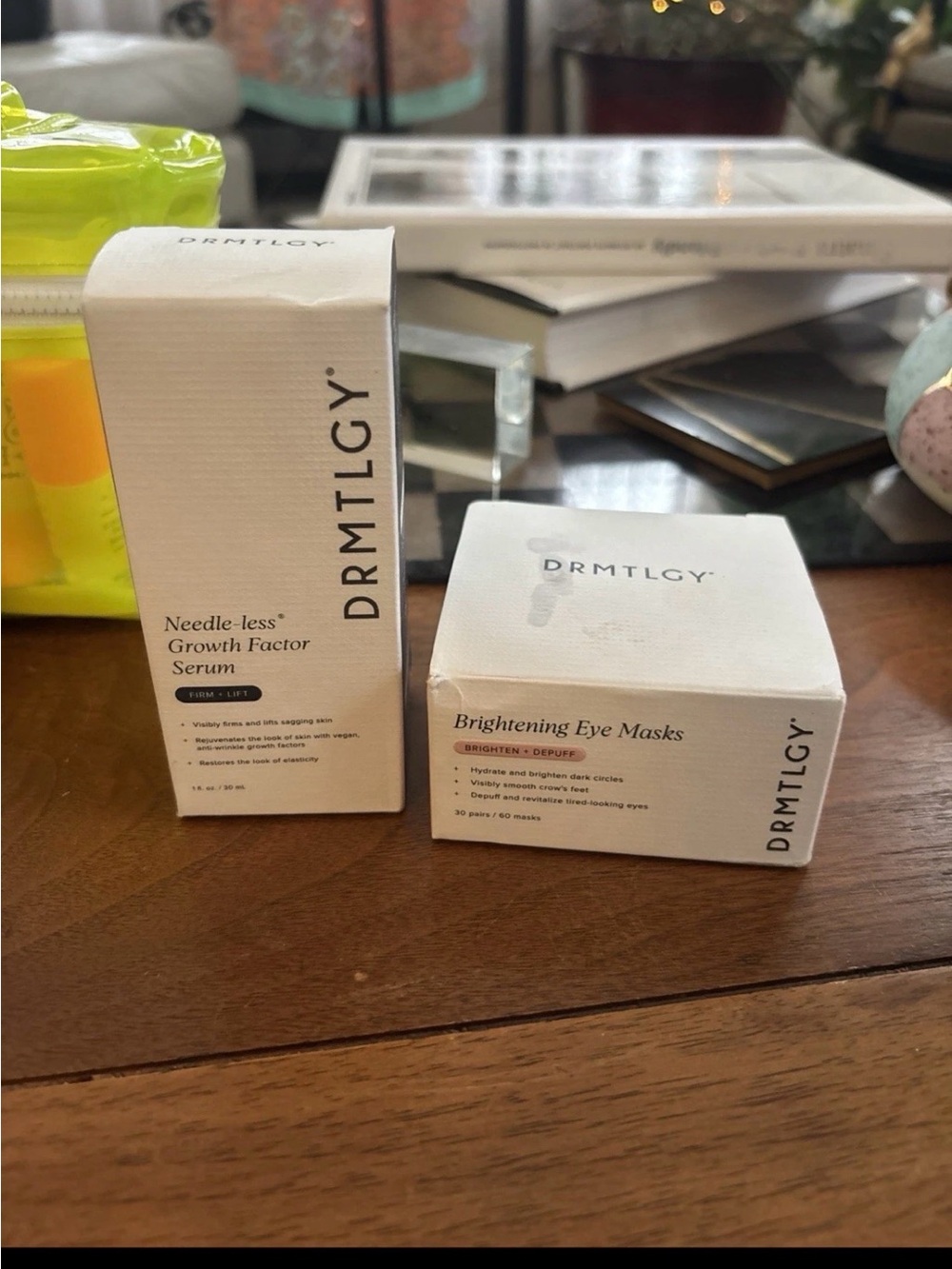 DRMTLGY White Brightening Eye Masks & Needle-less Growth Factor Serum Full Size